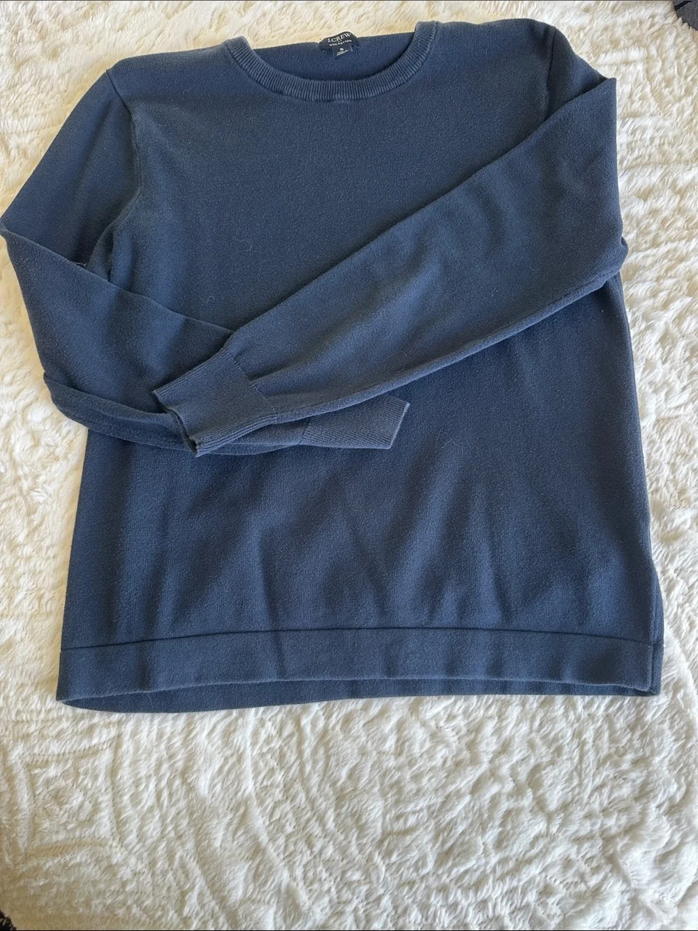 J. Crew Men's Navy Crewneck Sweater
